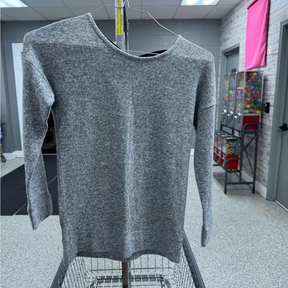 Gray Crew Neck Sweater